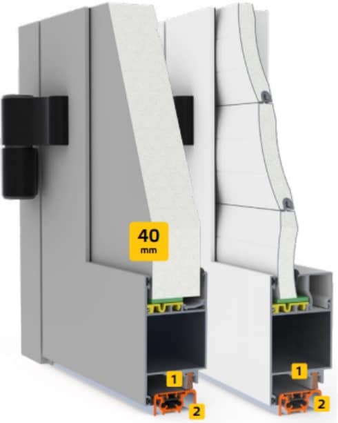 side door frame and leaf