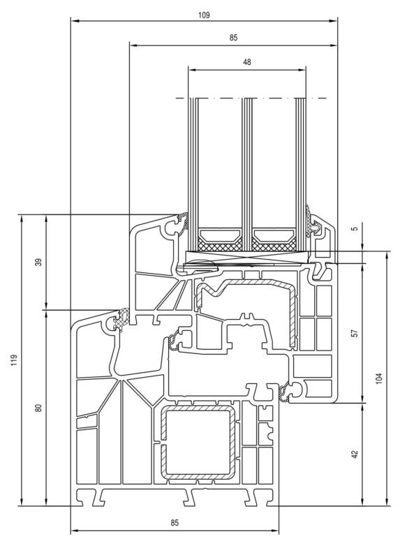 Idealwindowcrosssection