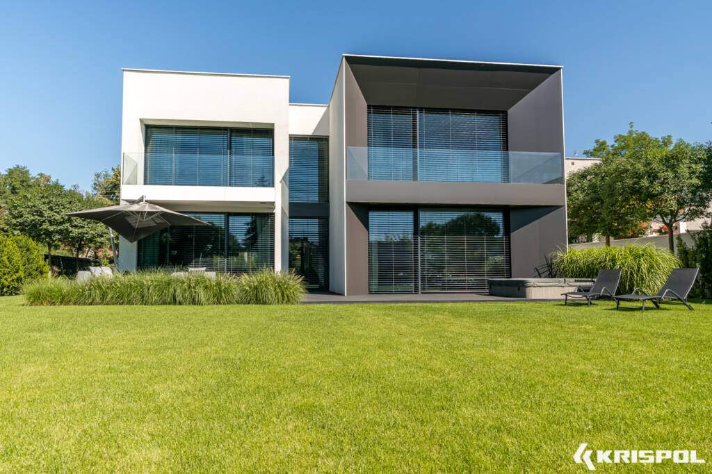 large glazing big house