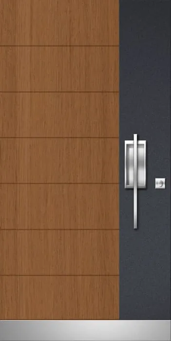 ourwooden door aluminium panel